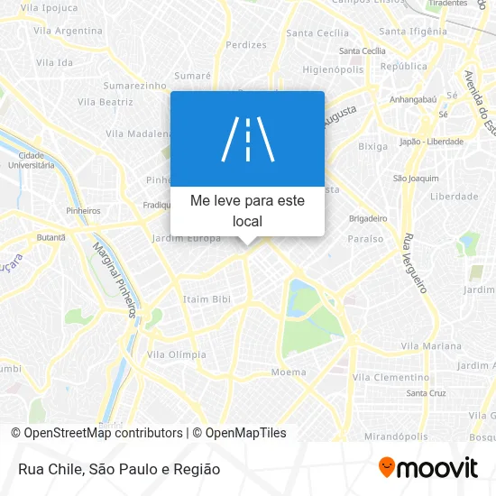 Rua Chile mapa