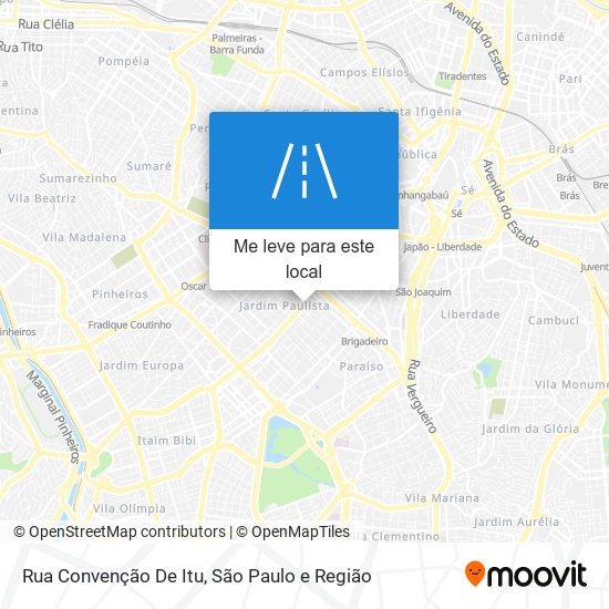 Rua Convenção De Itu mapa