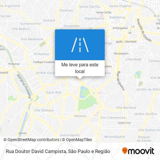 Rua Doutor David Campista mapa