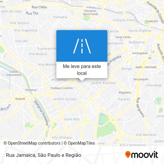 Rua Jamaica mapa