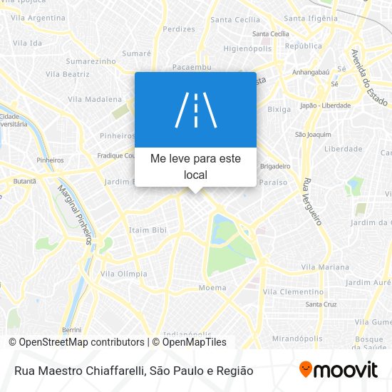 Rua Maestro Chiaffarelli mapa