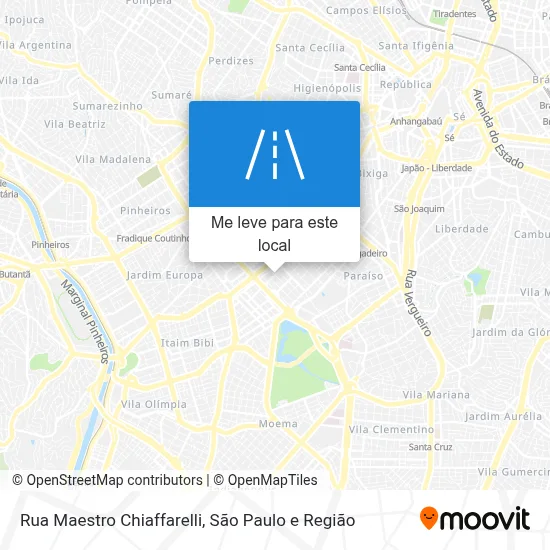 Rua Maestro Chiaffarelli mapa