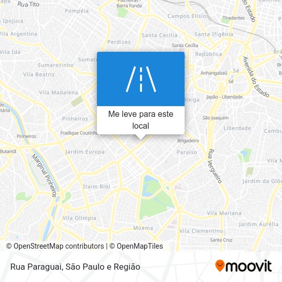 Rua Paraguai mapa
