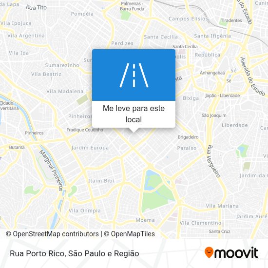 Rua Porto Rico mapa