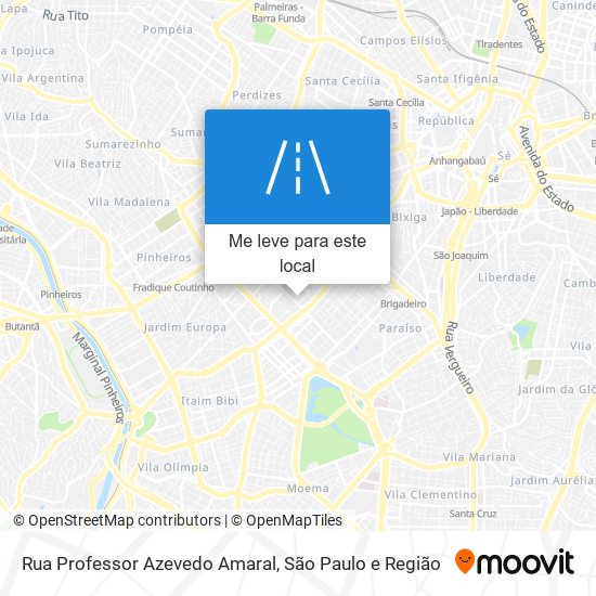 Rua Professor Azevedo Amaral mapa