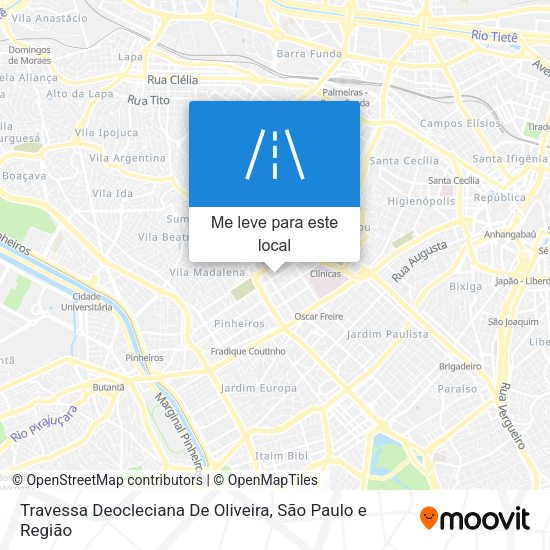 Travessa Deocleciana De Oliveira mapa