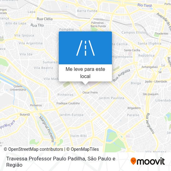 Travessa Professor Paulo Padilha mapa
