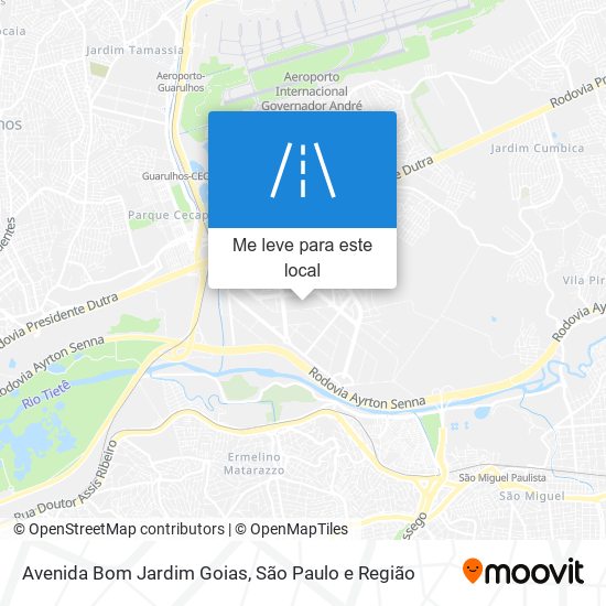 Avenida Bom Jardim Goias mapa