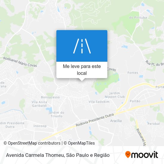 Avenida Carmela Thomeu mapa
