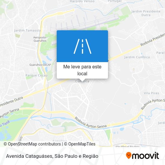 Avenida Cataguáses mapa