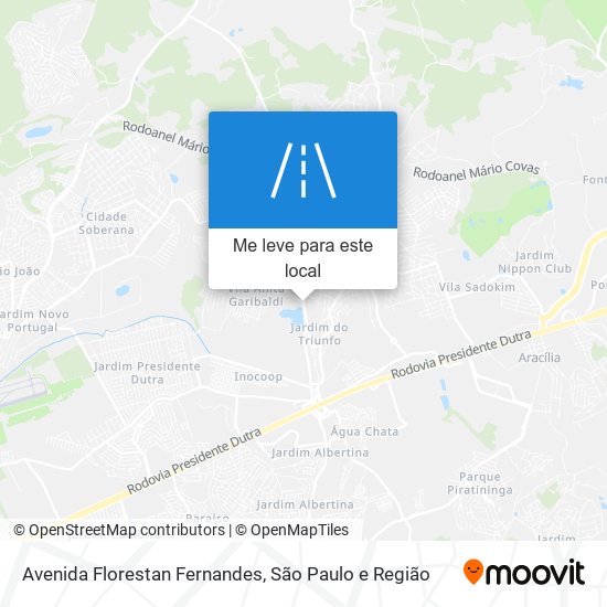 Avenida Florestan Fernandes mapa