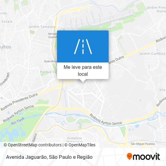 Avenida Jaguarão mapa