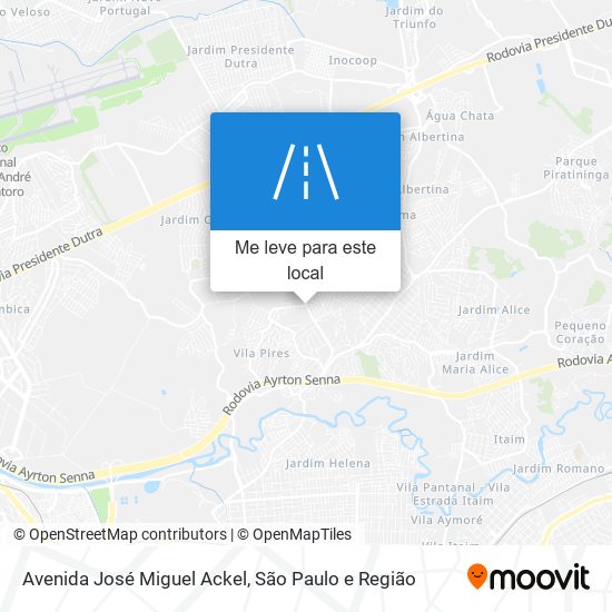 Avenida José Miguel Ackel mapa