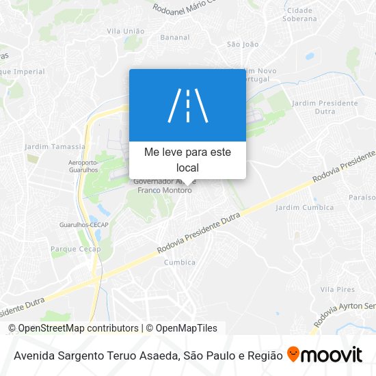 Avenida Sargento Teruo Asaeda mapa