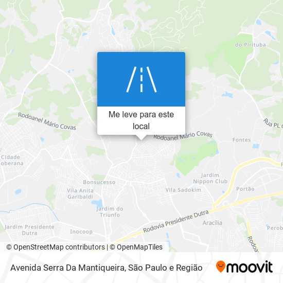 Avenida Serra Da Mantiqueira mapa