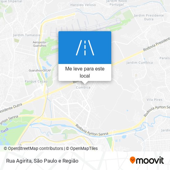 Rua Agirita mapa