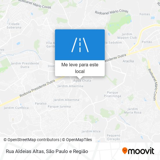 Rua Aldeias Altas mapa