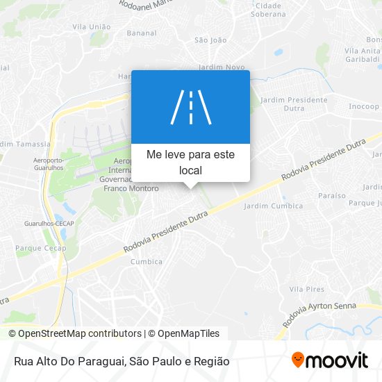 Rua Alto Do Paraguai mapa