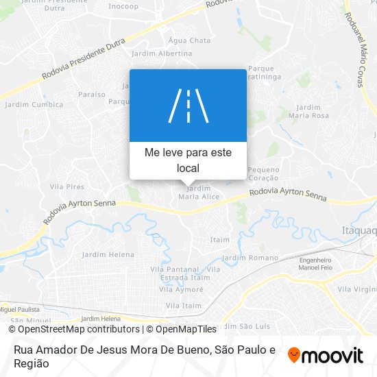 Rua Amador De Jesus Mora De Bueno mapa