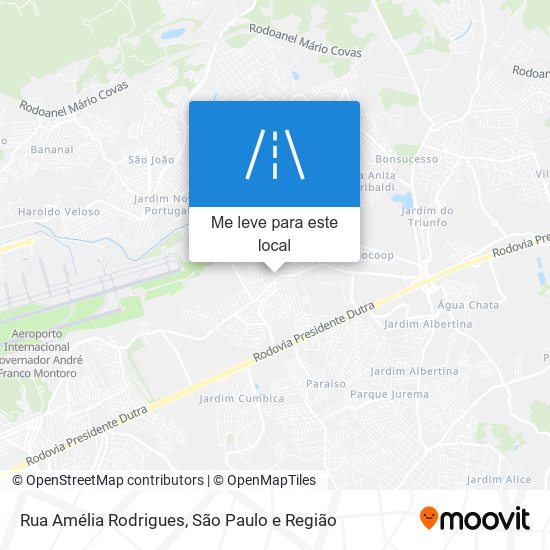 Rua Amélia Rodrigues mapa