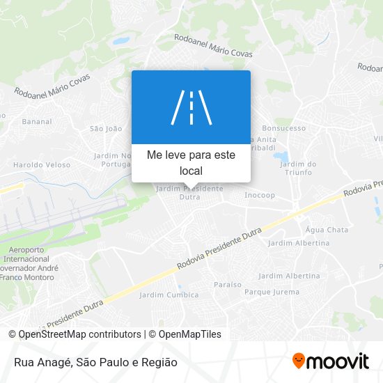 Rua Anagé mapa