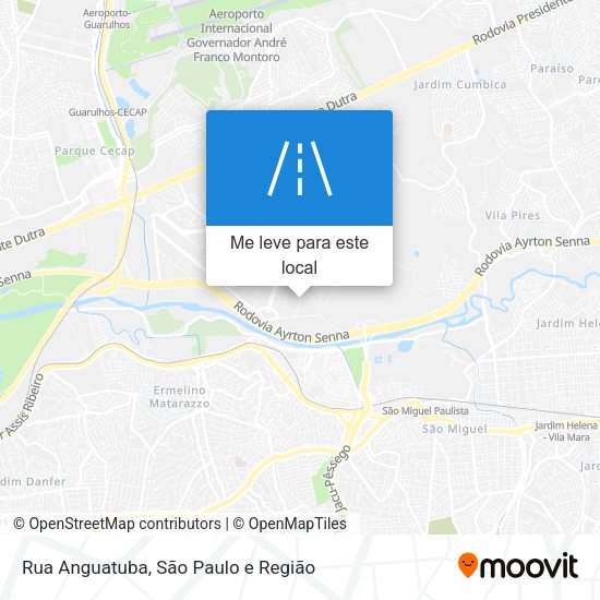 Rua Anguatuba mapa