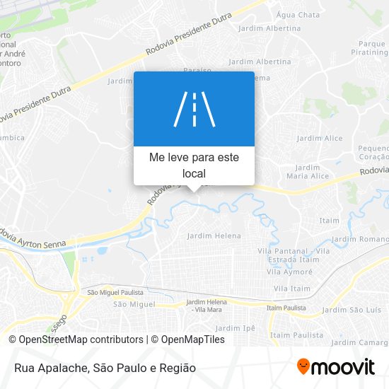 Rua Apalache mapa