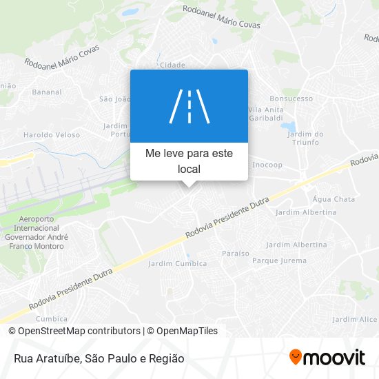 Rua Aratuíbe mapa