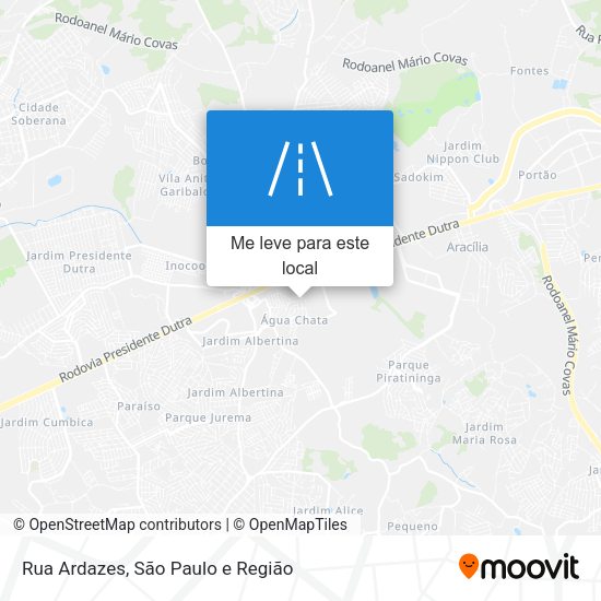 Rua Ardazes mapa