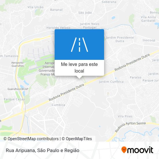Rua Aripuana mapa