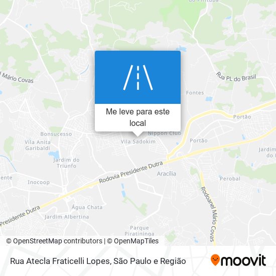 Rua Atecla Fraticelli Lopes mapa