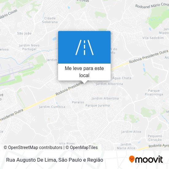 Rua Augusto De Lima mapa