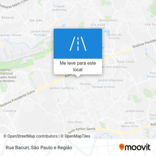 Rua Bacuri mapa