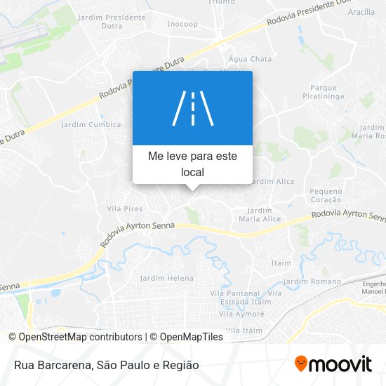 Rua Barcarena mapa