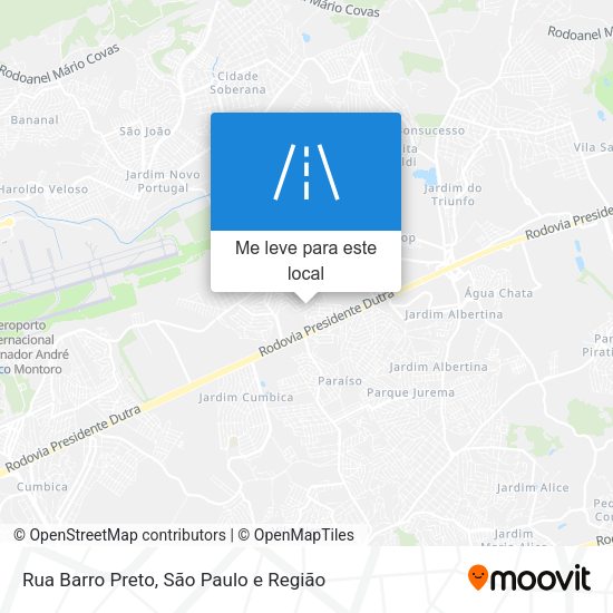 Rua Barro Preto mapa