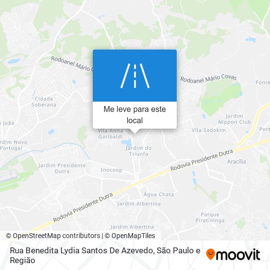 Rua Benedita Lydia Santos De Azevedo mapa