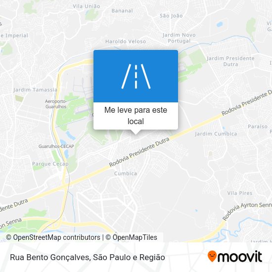 Rua Bento Gonçalves mapa