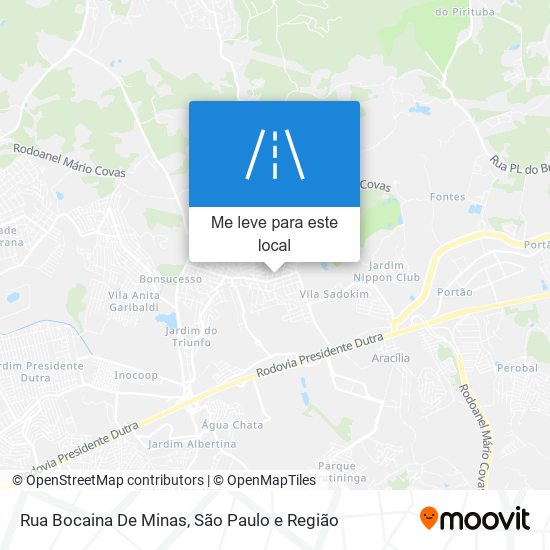 Rua Bocaina De Minas mapa