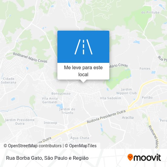 Rua Borba Gato mapa