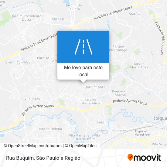 Rua Buquim mapa