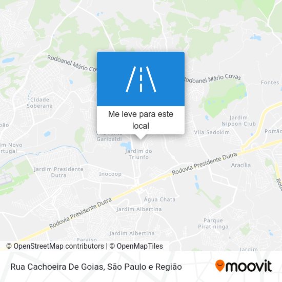 Rua Cachoeira De Goias mapa