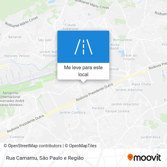 Rua Camamu mapa