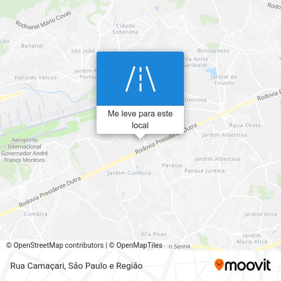 Rua Camaçari mapa