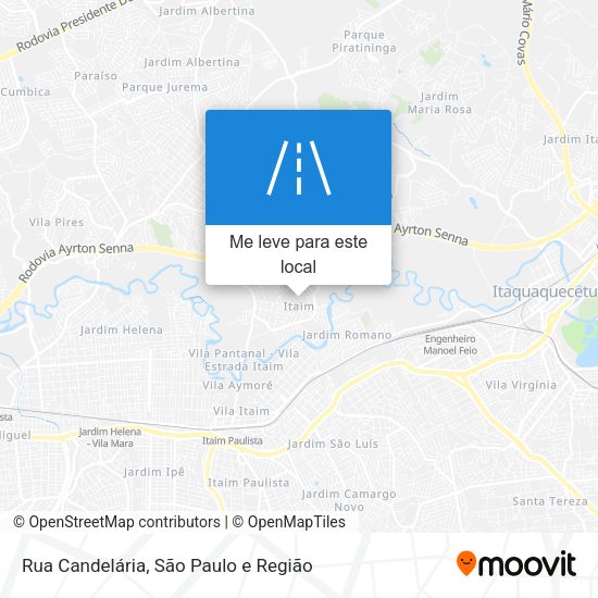 Rua Candelária mapa