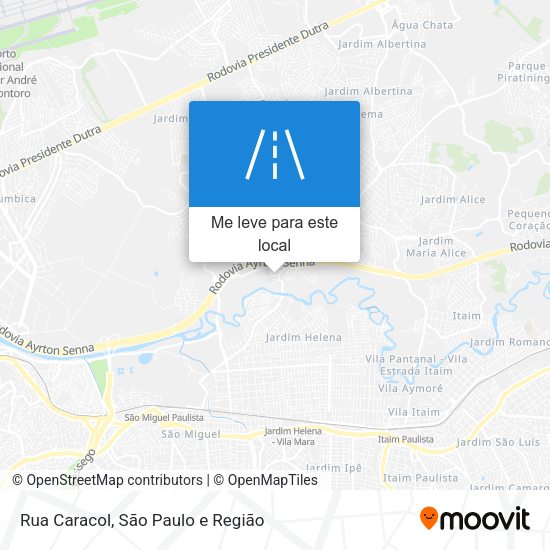 Rua Caracol mapa