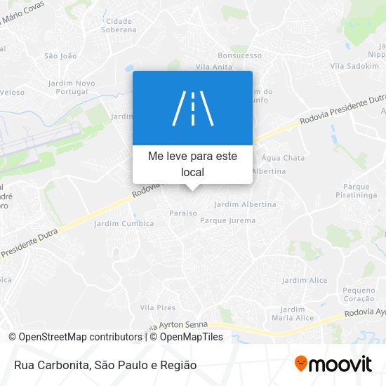 Rua Carbonita mapa