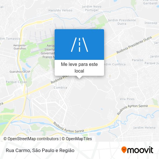 Rua Carmo mapa