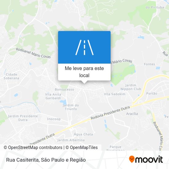 Rua Casiterita mapa