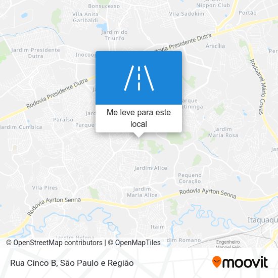 Rua Cinco B mapa