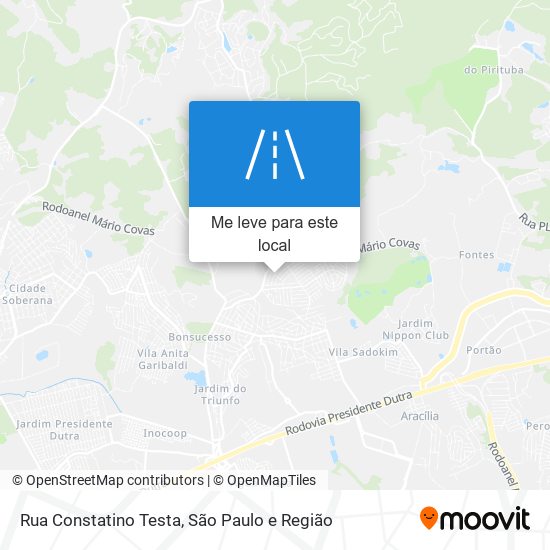 Rua Constatino Testa mapa